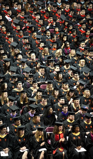 Students at Graduation